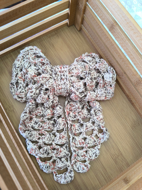 Accessoire Cheveux Fait Main | Nœud XL Crochet Chic & Bohème