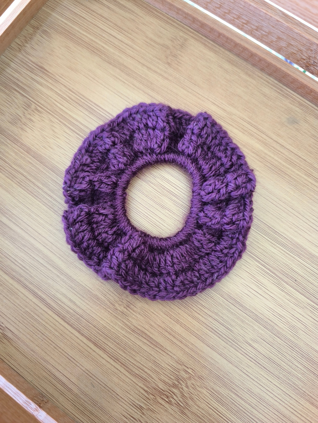 Chouchou au Crochet Fait Main "Palette Créative" | Accessoire Cheveux Unique & Varié