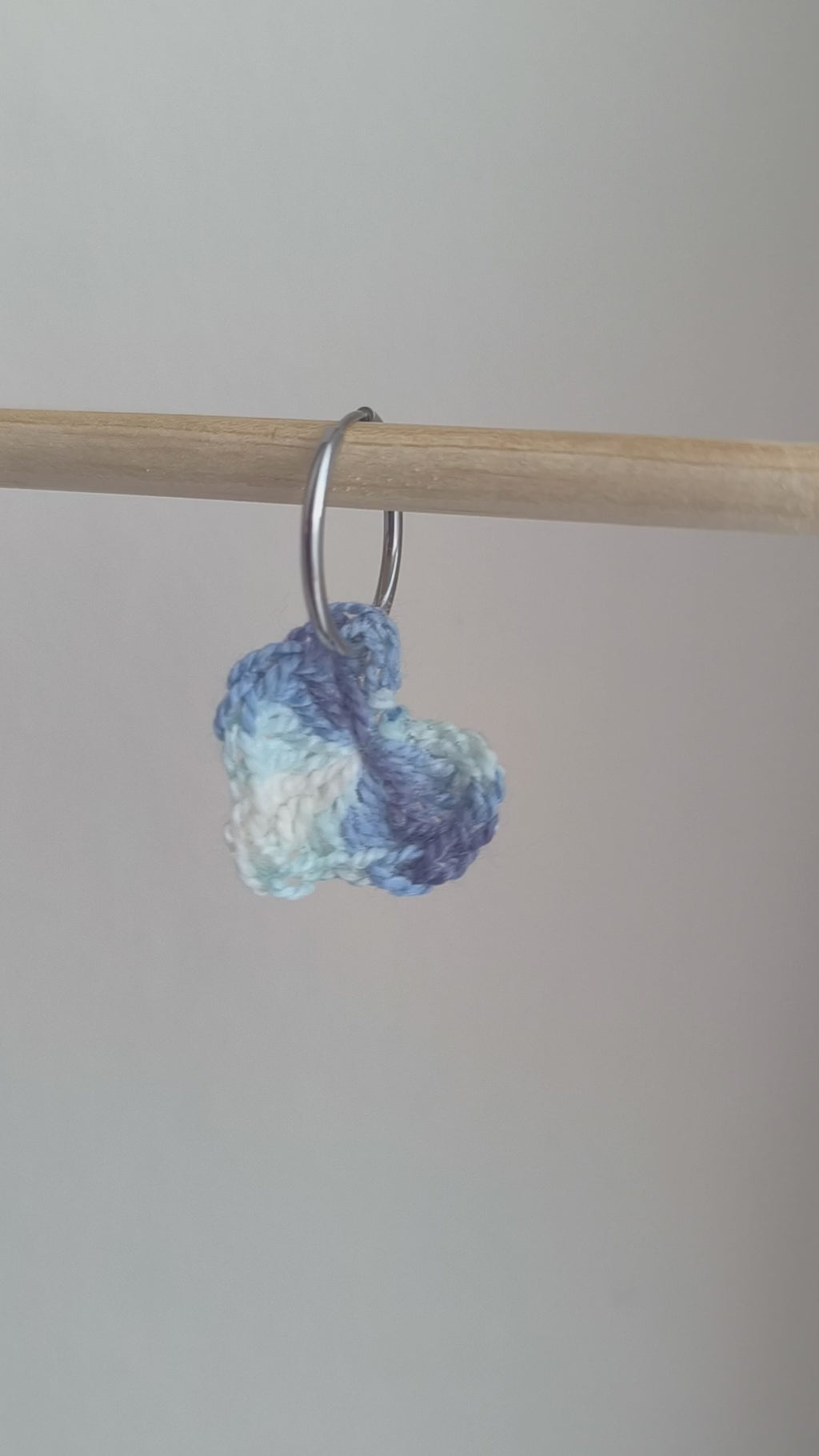 Boucles d’oreilles créoles coeur rock & girly